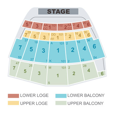 21+ Maltz Theater Seating Chart